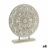 Figura Decorativa Mandala Blanco 7 x 49 x 44 cm (6 Unidades)