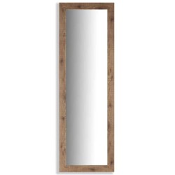 Espejo de pared Marrón Madera Vidrio 40 ,5 x 130,5 x 1,5 cm (2 Unidades)