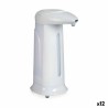 Dispensador de Jabón Automático con Sensor Blanco ABS 350 ml (12 Unidades)