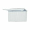 Caja de Almacenaje con Tapa Stefanplast Elegance Lateral Blanco Plástico 29 x 21 x 39 cm (5 Unidades)