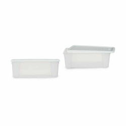 Caja de Almacenaje con Tapa Stefanplast Elegance Blanco Plástico 5 L 19,5 x 11,5 x 33 cm (12 Unidades)