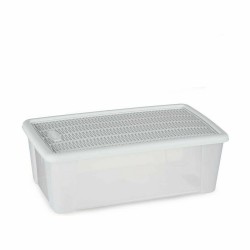 Caja de Almacenaje con Tapa Stefanplast Elegance Blanco Plástico 5 L 19,5 x 11,5 x 33 cm (12 Unidades)