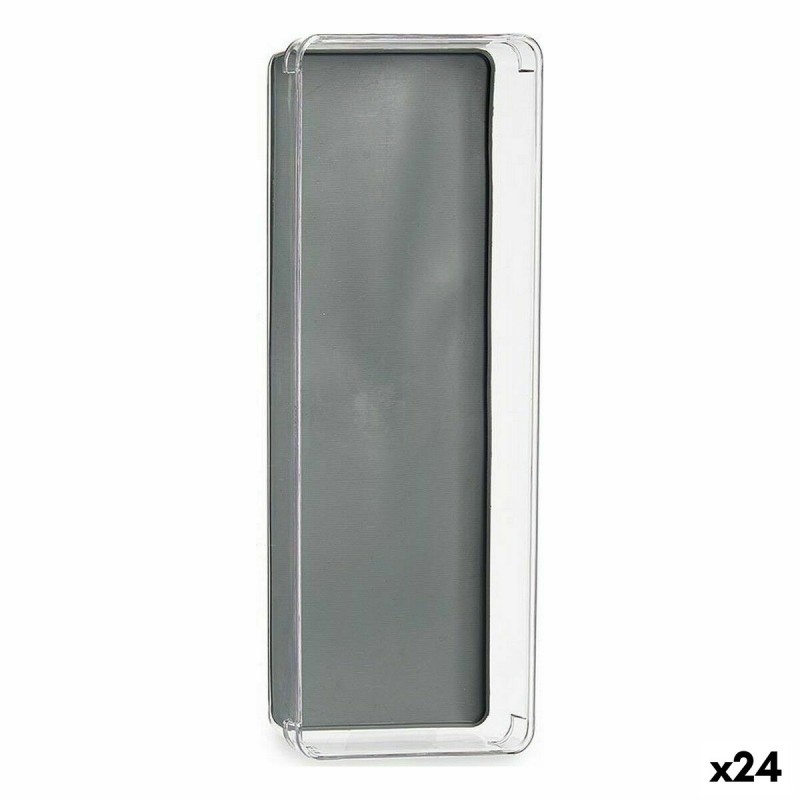 Organizador de Cajones Plástico reciclado Gris 16 x 4,5 x 40 cm (24 Unidades)