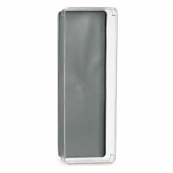 Organizador de Cajones Plástico reciclado Gris 16 x 4,5 x 40 cm (24 Unidades)