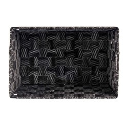 Cesta Multiusos Negro Tela 20 x 14 x 30 cm (18 Unidades)