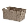 Cesta Multiusos Marrón Tela 5 L 30,4 x 14 x 20 cm (18 Unidades)