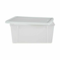 Caja de Almacenaje con Tapa Stefanplast Elegance Blanco Plástico 29 x 17 x 39 cm (6 Unidades)