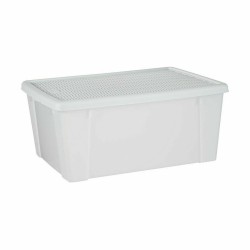 Caja de Almacenaje con Tapa Stefanplast Elegance Blanco Plástico 29 x 17 x 39 cm (6 Unidades)