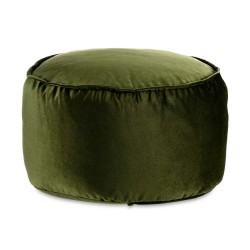 Puff Terciopelo Verde 60 x 39 x 60 cm (2 Unidades)