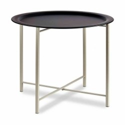 Mesa auxiliar Blanco Negro Metal 62 x 48,5 x 62 cm (4 Unidades)