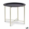 Mesa auxiliar Blanco Negro Metal 52 x 44 x 52 cm (4 Unidades)