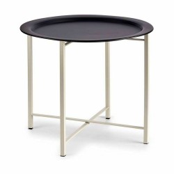 Mesa auxiliar Blanco Negro Metal 52 x 44 x 52 cm (4 Unidades)