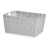 Cesta Multiusos Blanco Tela 30,4 x 14 x 20 cm (18 Unidades)