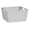 Cesta Multiusos Blanco Tela 30,4 x 14 x 20 cm (18 Unidades)