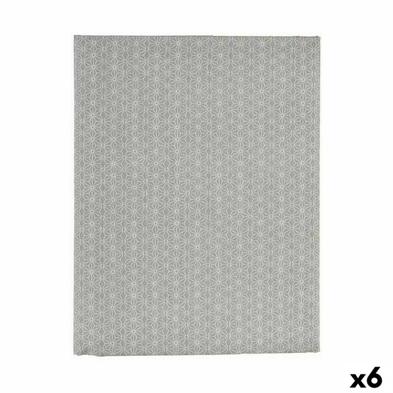 Mantel Loneta Antimanchas Estrella 140 x 180 cm Gris (6 Unidades)