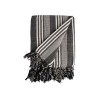 Foulard Multiusos Rayas 235 x 205 cm Blanco Gris (8 Unidades)