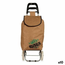 Carro de Compra Marrón 3,3 L 36 x 95 x 35 cm (10 Unidades)