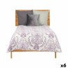 Colcha Reversible 180 x 260 cm Blanco Morado (6 Unidades)