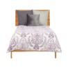 Colcha Reversible 180 x 260 cm Blanco Morado (6 Unidades)