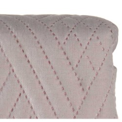 Colcha Reversible 240 x 260 cm Gris Rosa (6 Unidades)