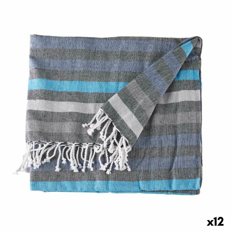 Foulard Multiusos 160 x 200 cm Azul (12 Unidades)