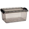 Caja de Almacenaje con Tapa Antracita Plástico 8,5 L 24 x 16 x 37 cm (12 Unidades)