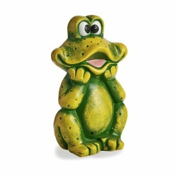 Figura Decorativa para Jardín Rana Cerámica 14 x 29 x 18,5 cm (8 Unidades)