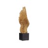 Figura Decorativa Alas Negro Dorado 8 x 33,5 x 13 cm (6 Unidades)