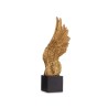 Figura Decorativa Alas Negro Dorado 8 x 33,5 x 13,5 cm (6 Unidades)