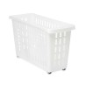 Cesta Multiusos Con ruedas Blanco Plástico 17,5 x 26 x 46 cm (12 Unidades)