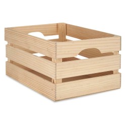 Caja Decorativa Madera de pino 26 x 18,3 x 36 cm (3 Unidades)