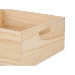 Caja Decorativa Madera de pino 31 x 14 x 36 cm (4 Unidades)