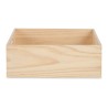 Caja Decorativa Madera de pino 35 x 14 x 40 cm (4 Unidades)