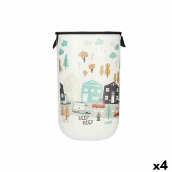 Cesto para la Ropa Infantil Carretera Plástico 40 L 34 x 52,3 x 34 cm (4 Unidades)