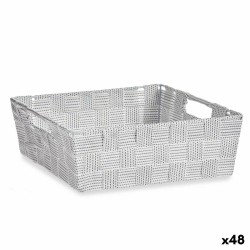 Cesta Multiusos Blanco Tela 3 L 23 x 8 x 27 cm (48 Unidades)