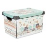 Caja de Almacenaje con Tapa Infantil Carretera Plástico 17 L 27,5 x 22 x 36,5 cm (12 Unidades)