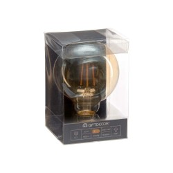 Bombilla LED Vintage E27 Transparente 4 W 9,5 x 14 x 9,5 cm (12 Unidades)