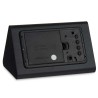 Reloj Digital de Sobremesa Negro PVC Madera MDF 11,7 x 7,5 x 8 cm (12 Unidades)