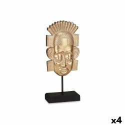 Figura Decorativa Indio Dorado 17,5 x 36 x 10,5 cm (4 Unidades)