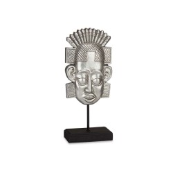 Figura Decorativa Indio Plateado 17,5 x 36 x 10,5 cm (4 Unidades)