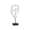 Figura Decorativa Cara Blanco 19,5 x 38 x 10,5 cm (4 Unidades)