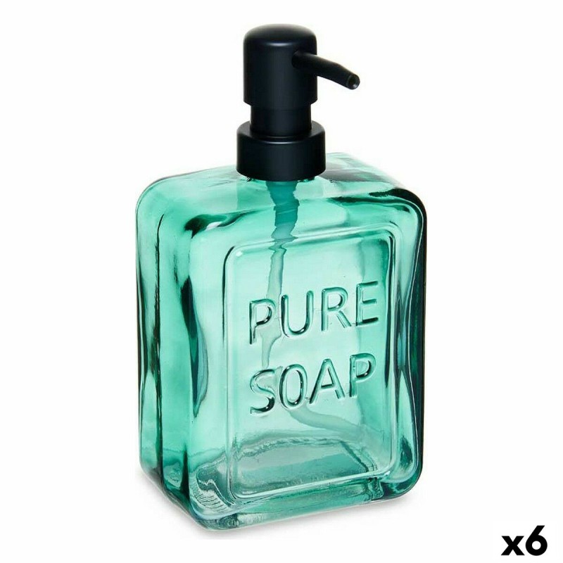 Dispensador de Jabón Pure Soap Cristal Verde 570 ml (6 Unidades)