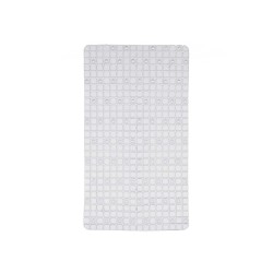 Alfombrilla Antideslizante para Ducha Cuadros Transparente PVC 67,7 x 38,5 x 0,7 cm (6 Unidades)