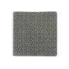 Alfombrilla Antideslizante para Ducha Cuadros Gris PVC 50,3 x 50,3 x 0,7 cm (6 Unidades)