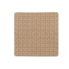 Alfombrilla Antideslizante para Ducha Cuadros Beige PVC 50,3 x 50,3 x 0,7 cm (6 Unidades)