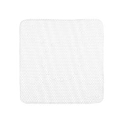 Alfombrilla Antideslizante para Ducha Blanco PVC 53 x 52,5 x 1 cm (6 Unidades)