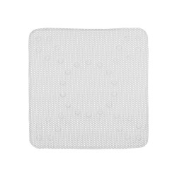 Alfombrilla Antideslizante para Ducha Gris PVC 53 x 52,5 x 1 cm (6 Unidades)