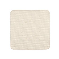 Alfombrilla Antideslizante para Ducha Beige PVC 53 x 52,5 x 1 cm (6 Unidades)