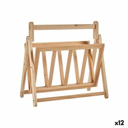 Revistero Marrón Madera 30 x 37,5 x 36,5 cm (12 Unidades)