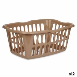 Cesto Taupé Polipropileno 50 L 58 x 24 x 42 cm (12 Unidades)